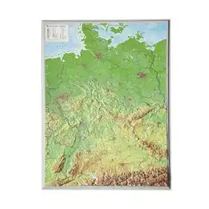 Deutschlandkarte georelief vertriebs gbr deutschland klein