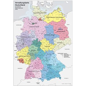 Deutschlandkarte Wandkalender-Shop.de XXL DIN B1