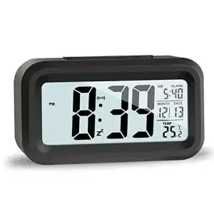Digitaler wecker jophek lcd reisewecker mit temperatur