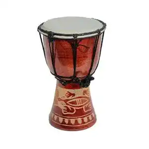 Djembe ciffre 20cm trommel bongo fuer kinder gecko holz a3