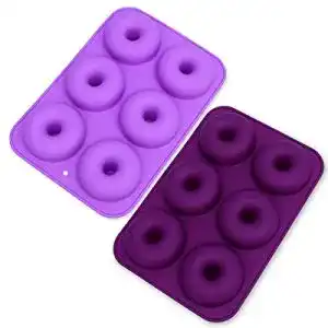 Donuts form meiso 6 slot silikon antihaft donut formen 2er set