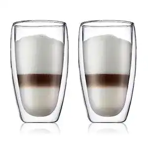 Doppelwandige glaeser bodum 4560 10 pavina espressoglaeser set