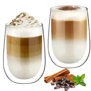 Doppelwandige glaeser glastal 350ml latte macchiato