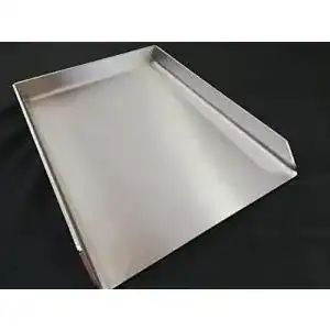 Edelstahl plancha koch 42 plancha 40 x 30 x 4cm grillpfanne