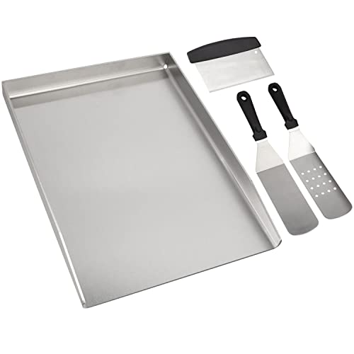 Edelstahl-Plancha WELL GRILL 30x40CM Edelstahl Grillplatte