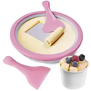 Eisplatte monsterzeug eisportionierer fuer ice cream rolls ice rolls