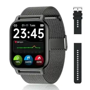 Ekg uhr popglory smartwatch fuer damen herren 1 85 zoll
