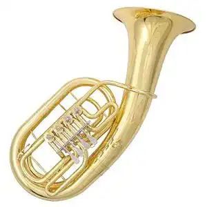 Euphonium aus messing beliebtes und musikalisches instrument