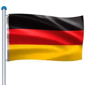 Fahnenmast aufun 65 m aluminium inkl seilzug bodenhuelse