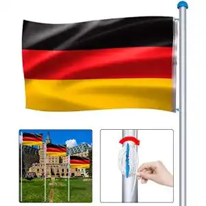 Fahnenmast froadp hoehenverstellbar aluminium