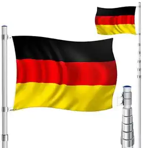 Fahnenmast kesser teleskop aluminium 630m