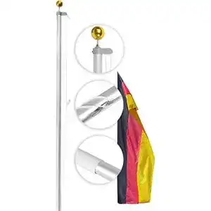 Fahnenmast normani aluminium inkl deutschland fahne