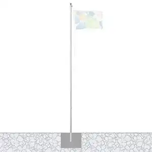 Fahnenmast vispronet alu 620 m o 50 mm