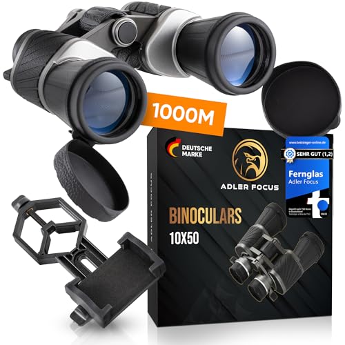 Fernglas 10×50 Adler Focus, für Erwachsene