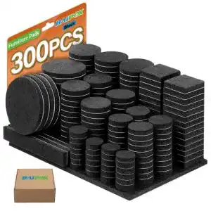Filzgleiter baipok selbstklebend set 300 stueck schwarz premium