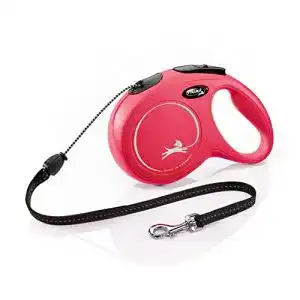 Flexi leine flexi new classic m seil 8 m rot fuer hunde bis 20 kg