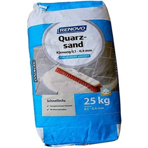 Fugensand 25 kg Quarzsand feuergetrocknet, Ø 0,1mm bis 04mm