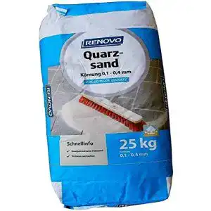 Fugensand 25 kg quarzsand feuergetrocknet o 01mm bis 04mm