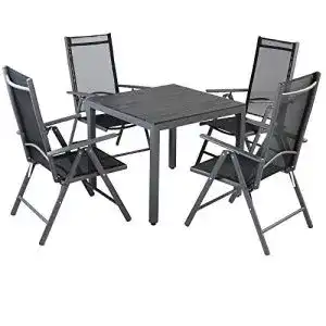 Gartentisch mit stuehlen casaria gartenmoebel set 4 stuehle 1