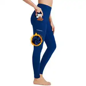 Gefuetterte leggings bayge damen sport leggings winter