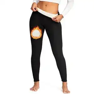 Gefuetterte leggings riojoy thermoleggins damen teddy fleece
