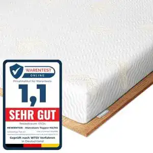 Gel topper 120x200 newentor matratzen topper 120x200cm
