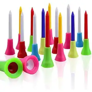 Golf tees crestgolf durable golf cojin de goma long top tees