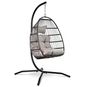 Haengesessel mit gestell vita5 bequemer haengekorb sessel rattan
