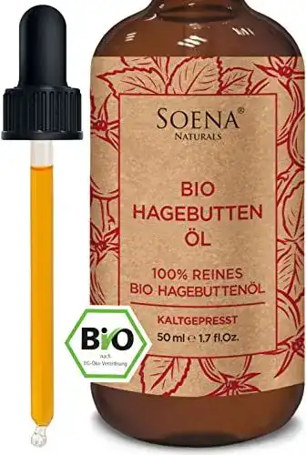 Hagebuttenöl Soena 100% Bio kaltgepresst für Haut und Haare