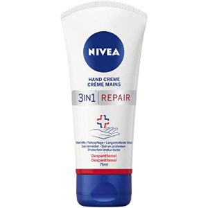 Handcreme NIVEA 3in1 Repair Hand Creme (75 ml), reichhaltig