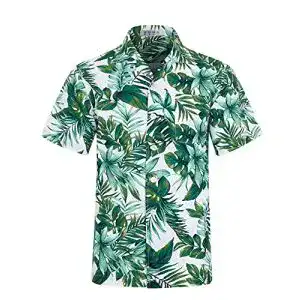 Hawaiihemd icker herren strandhemd kurzarmhemd