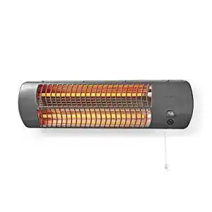 Heizstrahler nedis htba10gy bad schnellheizer 1200w 12mc2b2 grau