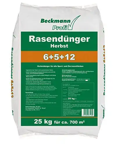 Herbstrasendünger Floragard Beckmann Profi 6+5+12 für den Herbst