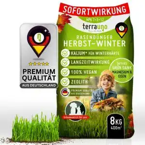 Herbstrasenduenger terrauno mit sofort langzeitwirkung 8 kg