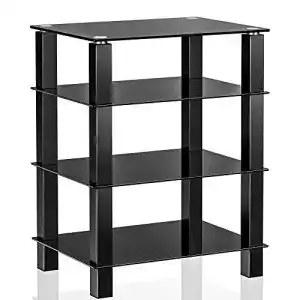 Hifi rack fitueyes tv rack hifi regal audio schrank glas und alu 2