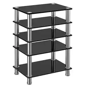 Hifi rack rfiver hifi rack glas 5 ebenen hifi regal