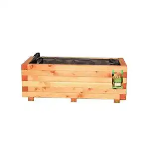 Hochbeet laerche hoq pflanzkasten aus laerche mit vlies u griffen 2