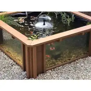 Hochteich clear view garden aquarium lotus gartenteich