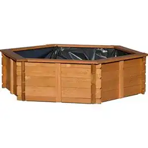 Hochteich dobar 29230fsce hexagon gartenteich 330 l