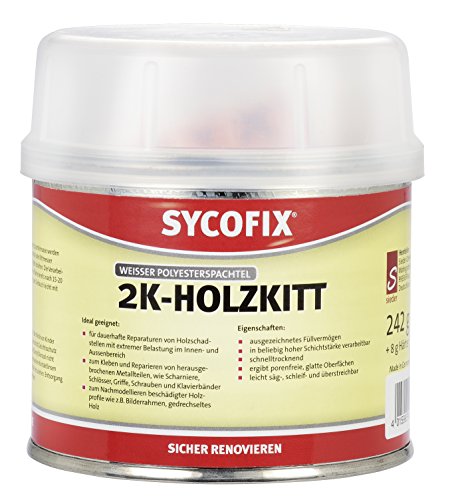 Holzkitt SYCOFIX 2-K 242 g + 8 g Härter, für innen und außen