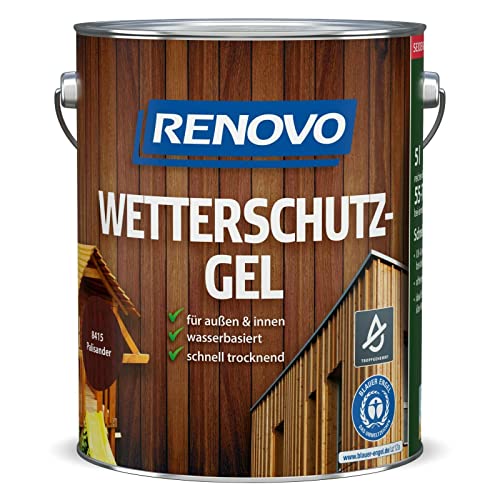 Holzschutzgel Renovo 5Ltr, Wetterschutz-Gel 8415 Palisander - holzschutzgel renovo 5ltr wetterschutz gel 8415 palisander