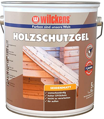 Holzschutzgel Wilckens Holzschutz-Gel für Außen, 5 l, Teak