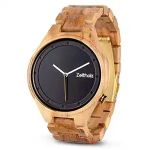 Holzuhren zeitholz holzuhr damen armbanduhr holzband