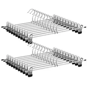 Hosenbuegel songmics aus metall 20er set kleiderbuegel