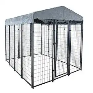 Hundezwinger estexo hundekaefig 245x176x209 cm hundehuette