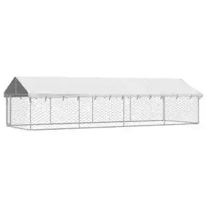 Hundezwinger vidaxl outdoor dach 600x200x150cm hundekaefig