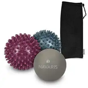 Igelball navaris 3x massageball set 2x mit noppen 1x lacrosse ball