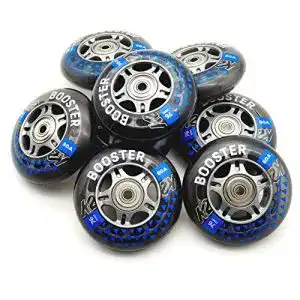 Inliner rollen k2 booster skate rollen 8 stueck 76mm 80a