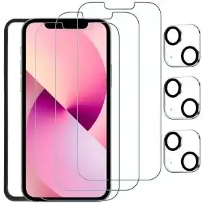 Iphone 13 panzerglas vaks 3 stuecke schutzfolie fuer iphone 13