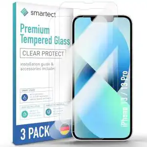 Iphone 13 pro panzerglas smartect schutzglas 3 stueck klar